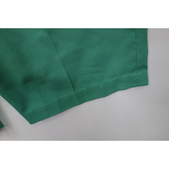 Vintage 70s Streetwear Mens 32 Distressed Above Knee Chino Golf Shorts Green USA - Picture 5 of 12